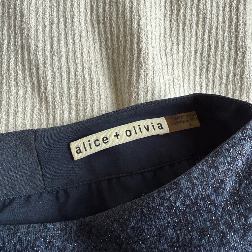 Alice + Olivia Blue Maxi A-Line Skirt - Picture 3 of 3